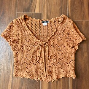 Cozy Knit Cardigan in Rich Orange